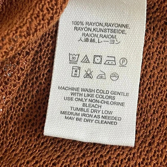 Free People Women's Top Small Brown Tunic SLeeveless Tie Back Bandana - Picture 11 of 14